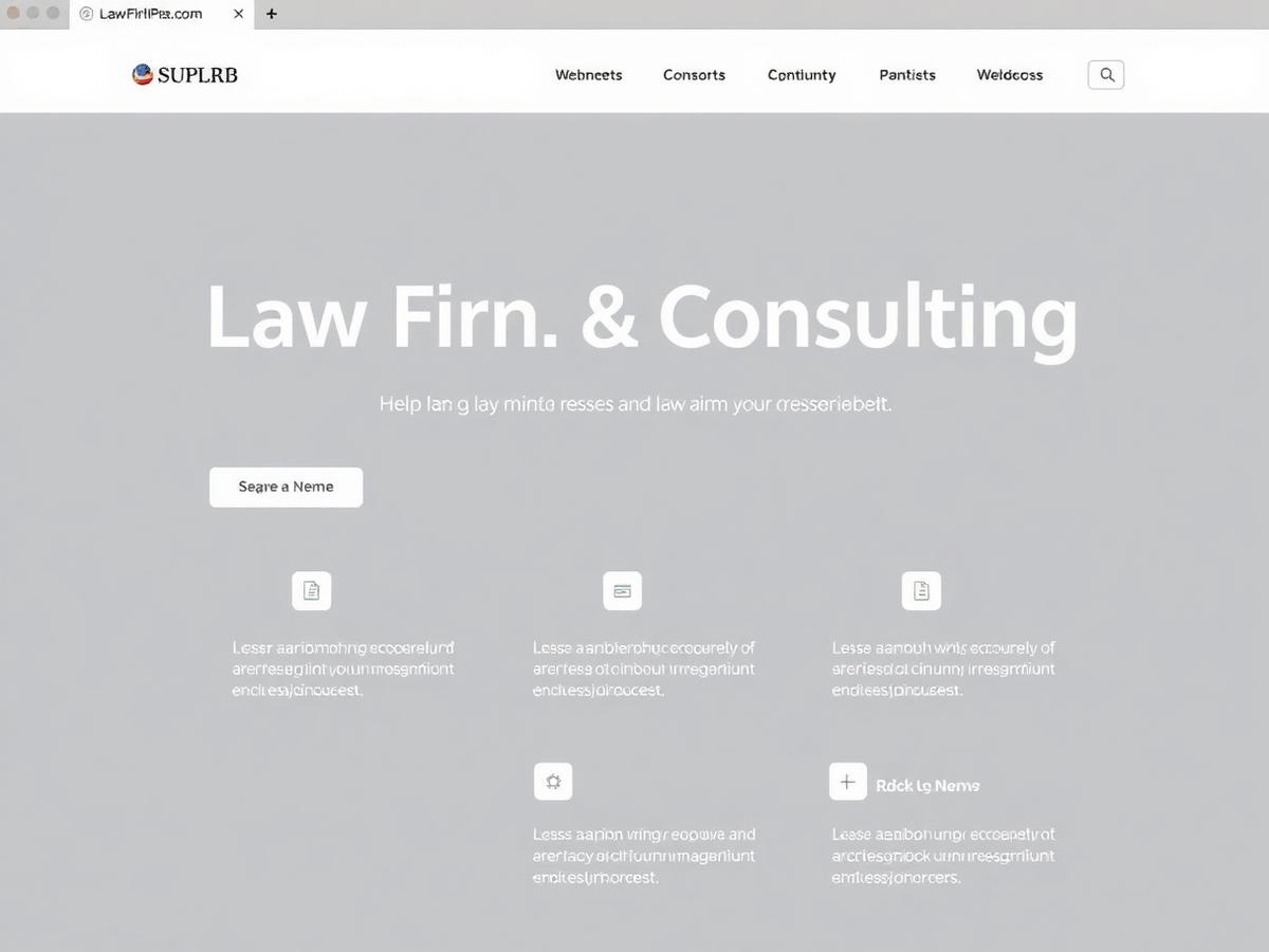 Legal website design for Harrow & Vance