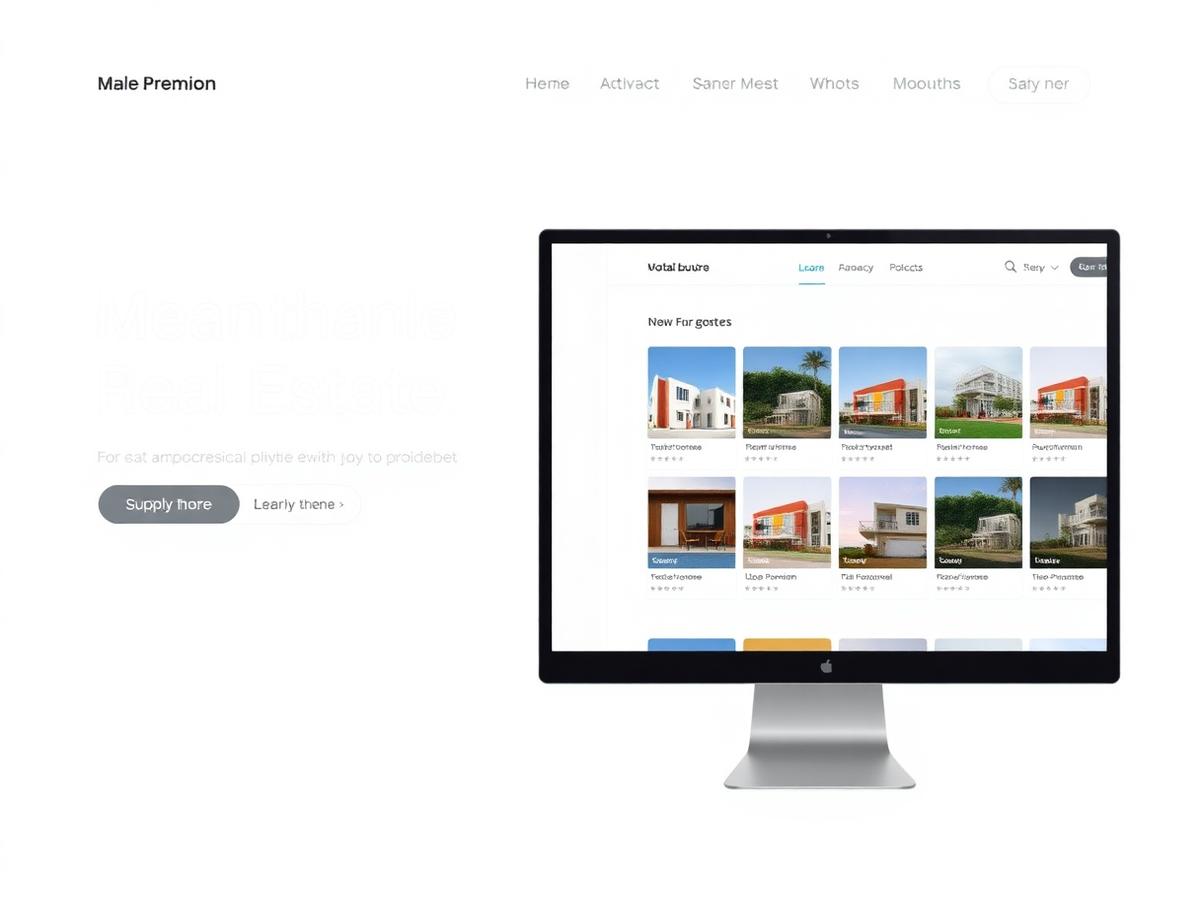 Real Estate website design for Meridian Estates