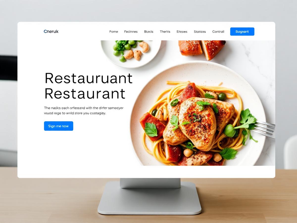 Restaurant website design for Saffron Table